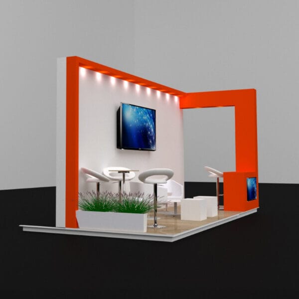 Stands tipo isla esquinero