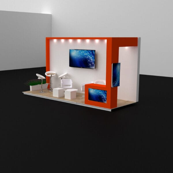 Stands tipo isla esquinero